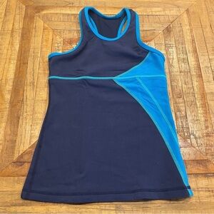 Ivivva Lululemon Racerback Tank Top Navy and Blue